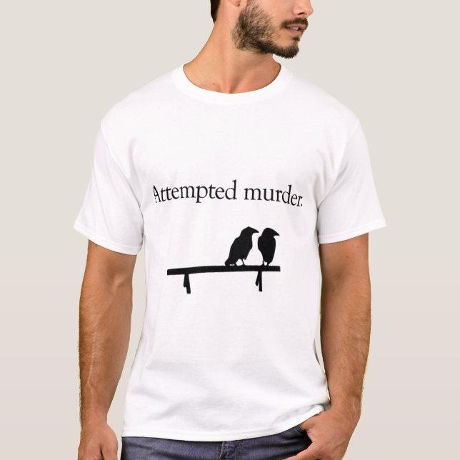 Mordens kråka 11 försökte t shirt (Framsida)