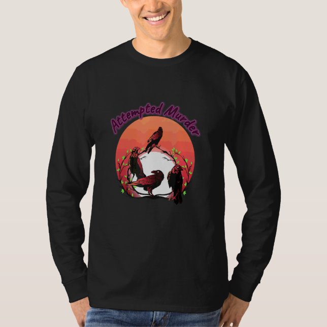 Mordens Kråkor Lusnyj Humor Say T Shirt (Framsida)