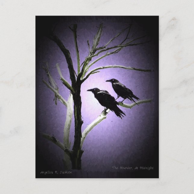 Mordet, vid midnatt vykort (Framsida)
