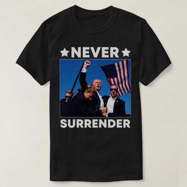 Mordförsök aldrig överge t shirt (Design framsida)