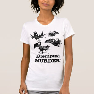 Mordförsök! Roligt kråkaordstäv T Shirt