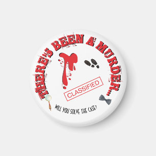 Mordgåta Födelsedagsfest BLODIGT Magnet