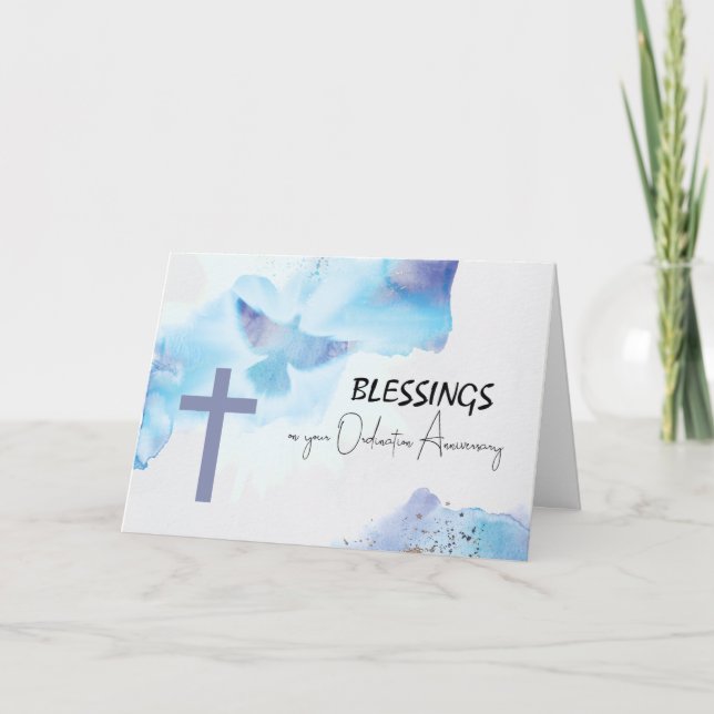 Mordjubileum Blessings Lila Kor Kort (Framsida)