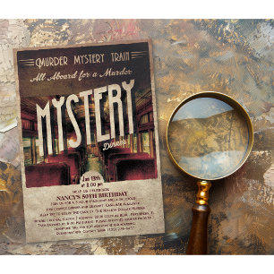 Mordmysterietåg Inbjudan
