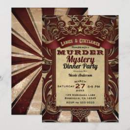 Mordmysterisk Middagssällskap Inbjudningar