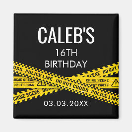 Mordmysterium Dinafton Gula Polisbanderoller Magnet