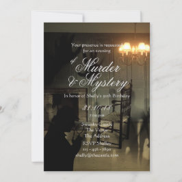 Mordmysterium Inbjudningskorts Crime Scene Investi Inbjudningar