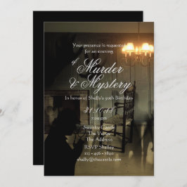 Mordmysterium Inbjudningskorts Crime Scene Investi Inbjudningar