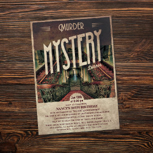 Mordmysterium Middagsinbjudan Inbjudningar