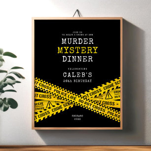 Mordmysterium välkomstaffisch poster