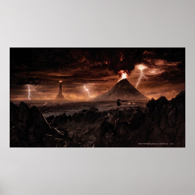 Mordor Blixt Storm Poster (Framsidan)