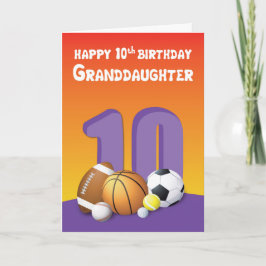 Mordotter 10:e födelsedag Sports Bollar Kort
