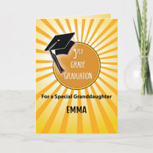 Mordotter 3:e Klass Studenten Hat i Sol Kort