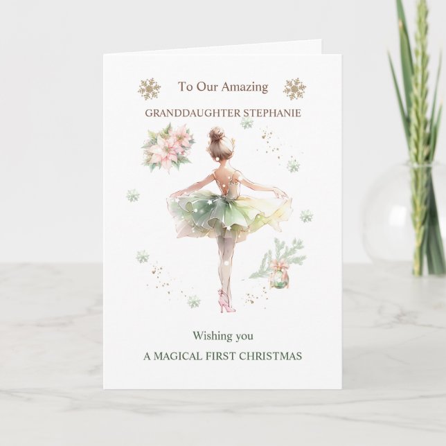 Mordotter Ballerina jul Kort (Framsida)