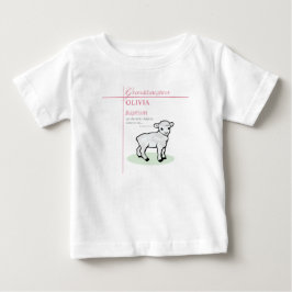 Mordotter Baptism Rosa Lamb Personlig T Shirt