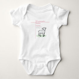 Mordotter Baptism Rosa Lamb Personlig T Shirt