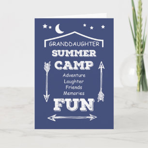 Mordotter Camp Roligt Navy Blue, tänker på dig Kort