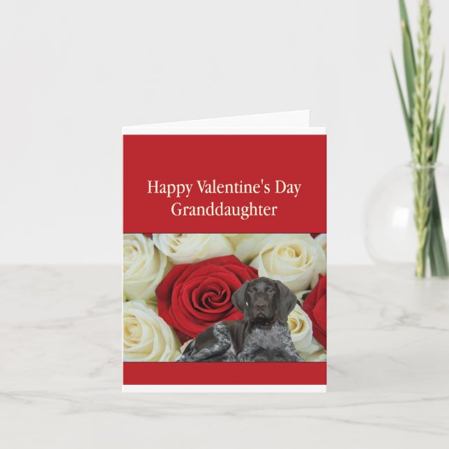 Mordotter Glossy Grizzly Valentine Puppy Kärlek Helgkort (Framsida)