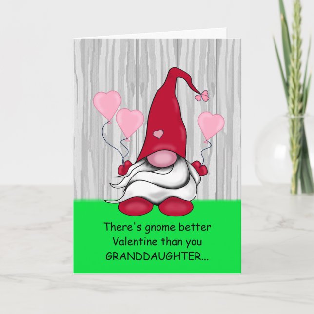 Mordotter Gnome Valentines kort (Framsida)
