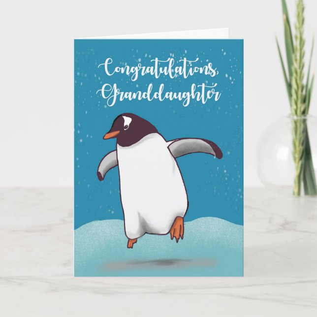 Mordotter Grattiss Penguin Jumping Joy Kort (Framsida)