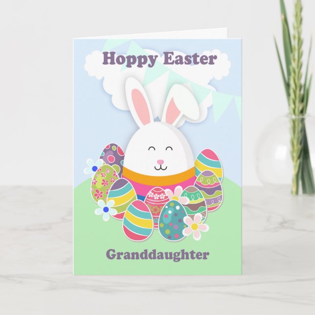 Mordotter, Hoppy Påsk med kanin Helgkort (Framsida)