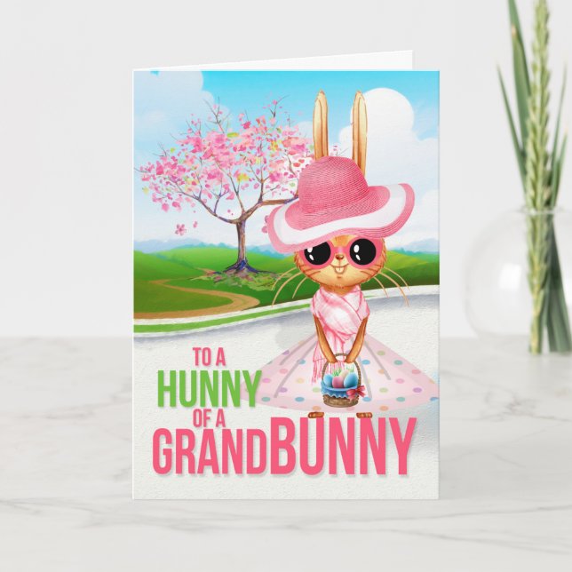 Mordotter Hunny från Grand Bunny Påsk Helgkort (Framsida)