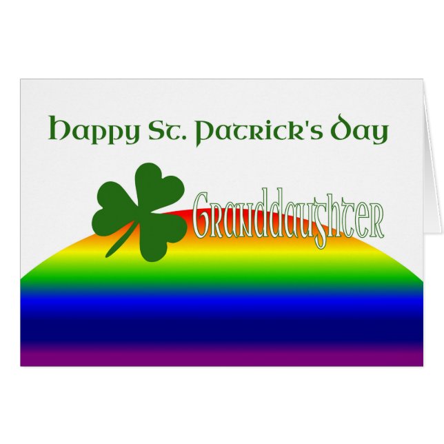 Mordotter Lycklig St. Patrick's Day Hälsningskort (Framsidan Horizontal)