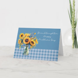 Mordotter Mors dag Sunblommor i Mason Burk Kort