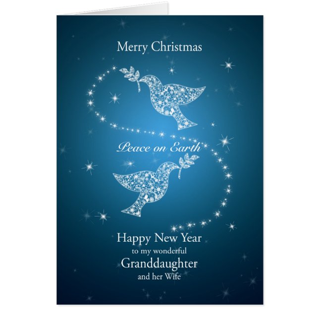 Mordotter och hennes fru, Doves jul Hälsningskort (Framsidan)