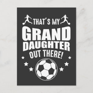 Mordotter Soccer Girl Proud farmors föräldrar Vykort