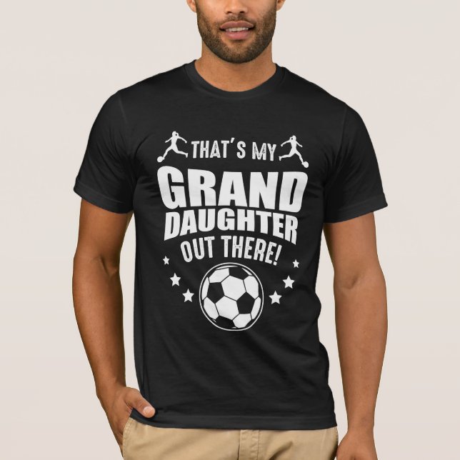 Mordotter Soccer Girl Proud morföräldrar T Shirt (Framsida)