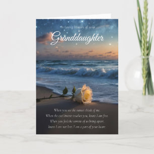 Mordotter Sympathy Condolences Beach och Ro Kort