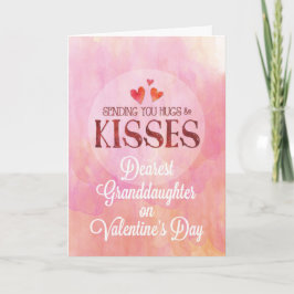 Mordotter Valentine Sending Hugs och Kisses Kort