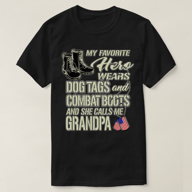Mordotter Wears Hundbrickors Combat Boots Proud Ar T Shirt (Design framsida)