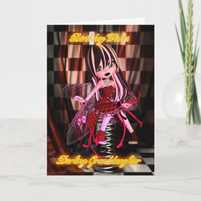 Mordotterdotter fyller år med Moonies Cutie Paj Go Kort (Framsida)