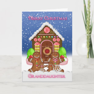 Mordottern Gingerbröd House and Family Christ Helgkort