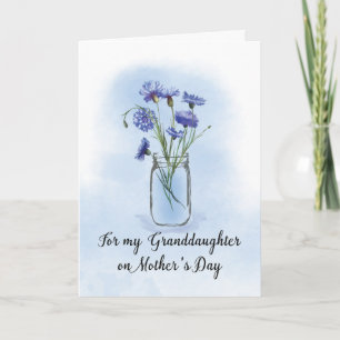 Mordottern Mors dag Cornblommor i Mason Burk Kort