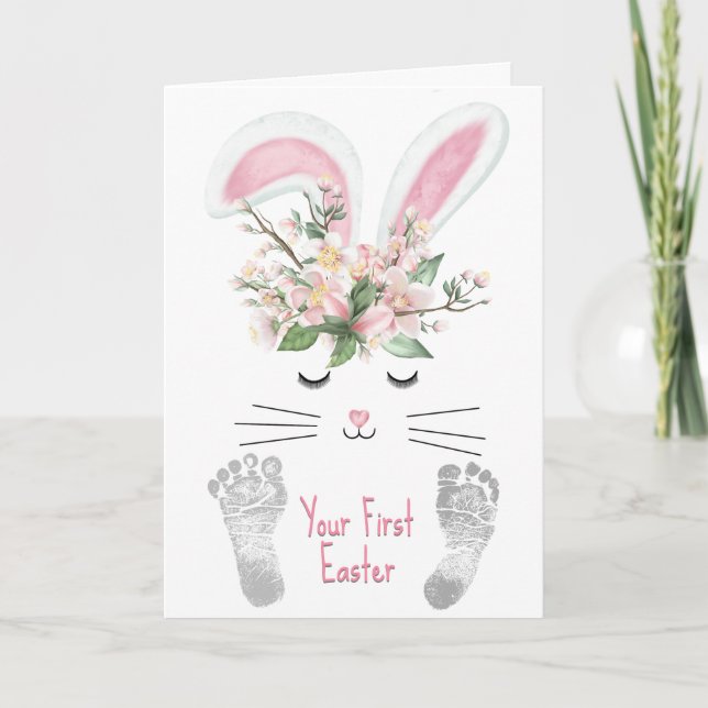 Mordotters första Påskhare Helgkort (Framsida)