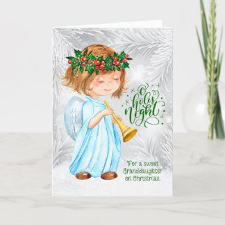 Mordotters jul Angel Girl och Gräs Helgkort