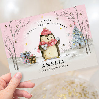 Mordotters julkort, Rosa Helgdag Card Helgkort