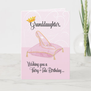 Mordotters Rosa Fairy-Tale Cinderella Birthday Kort