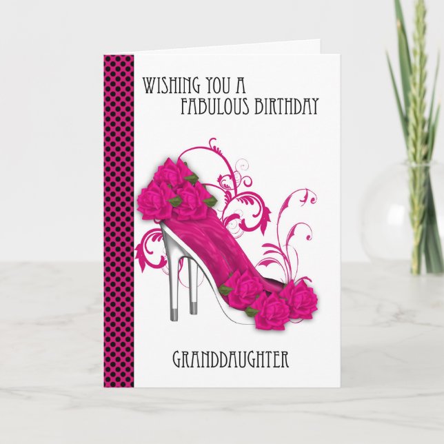 Mordotters Trendig Shoe och Ro Birthday Greeti Kort (Framsida)