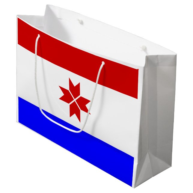 Mordovias flagga (Framsidan Vinklad)