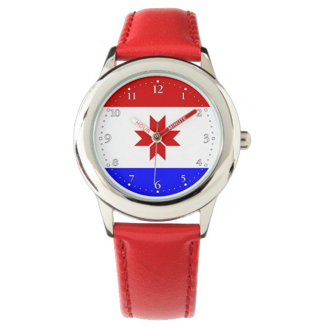 Mordovias flagga armbandsur (Framsida)