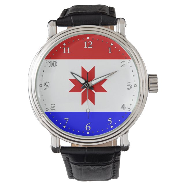 Mordovias flagga armbandsur (Framsida)