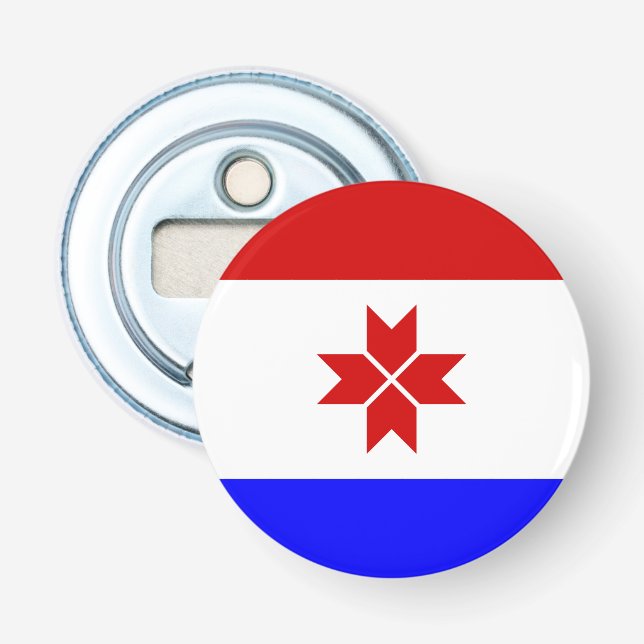 Mordovias flagga flasköppnare (Framsidan)