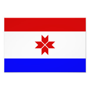 Mordovias flagga fototryck