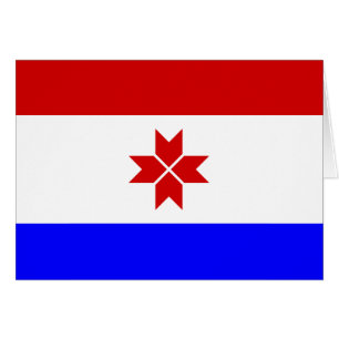 Mordovias flagga hälsningskort