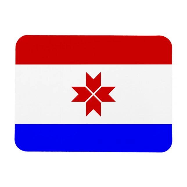 Mordovias flagga magnet (Horisontell)