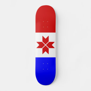 Mordovias flagga mini skateboard bräda 18,5 cm